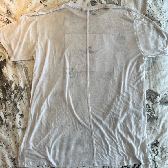 Baja East - Puff Puff Pass - Unisex - T-Shirt/Dress - Oversized/XL - Sheer White - Picture 3 of 6